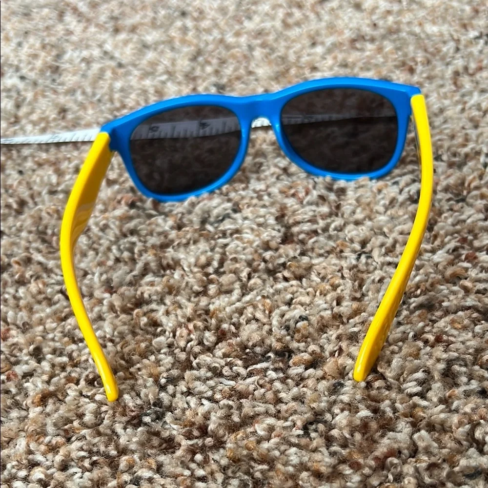 Polarized Kids Blue and Yellow Sunglasses with Dark Lenses